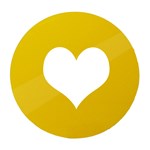 Yellow ACM with vinyl heart 